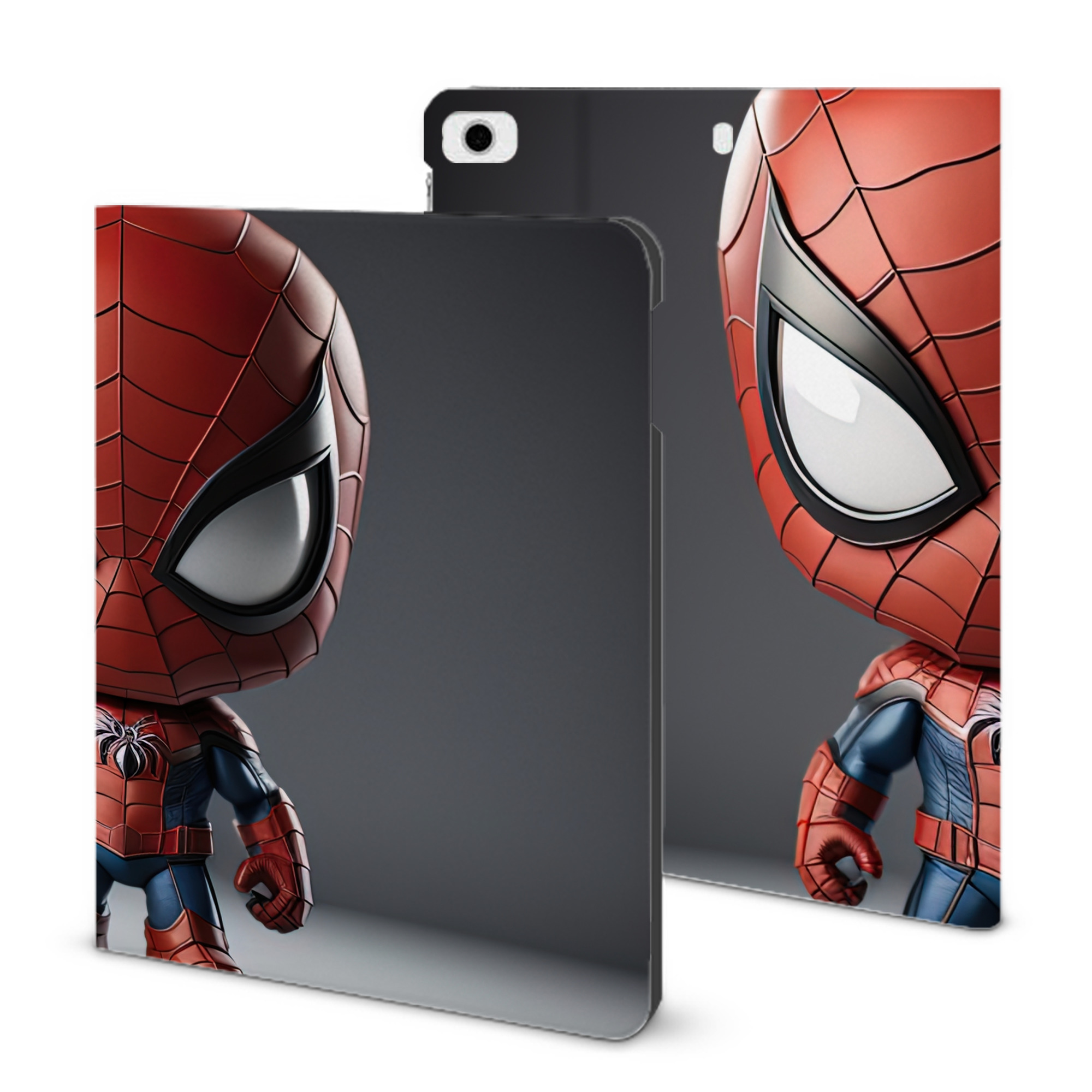 （画像用） Spider Man スパイダーマン IPad ケース ブック型 PUレザー TPU 耐衝撃 軽量 薄型 ペン収納なし 全面保護 IPad 各モデル対応